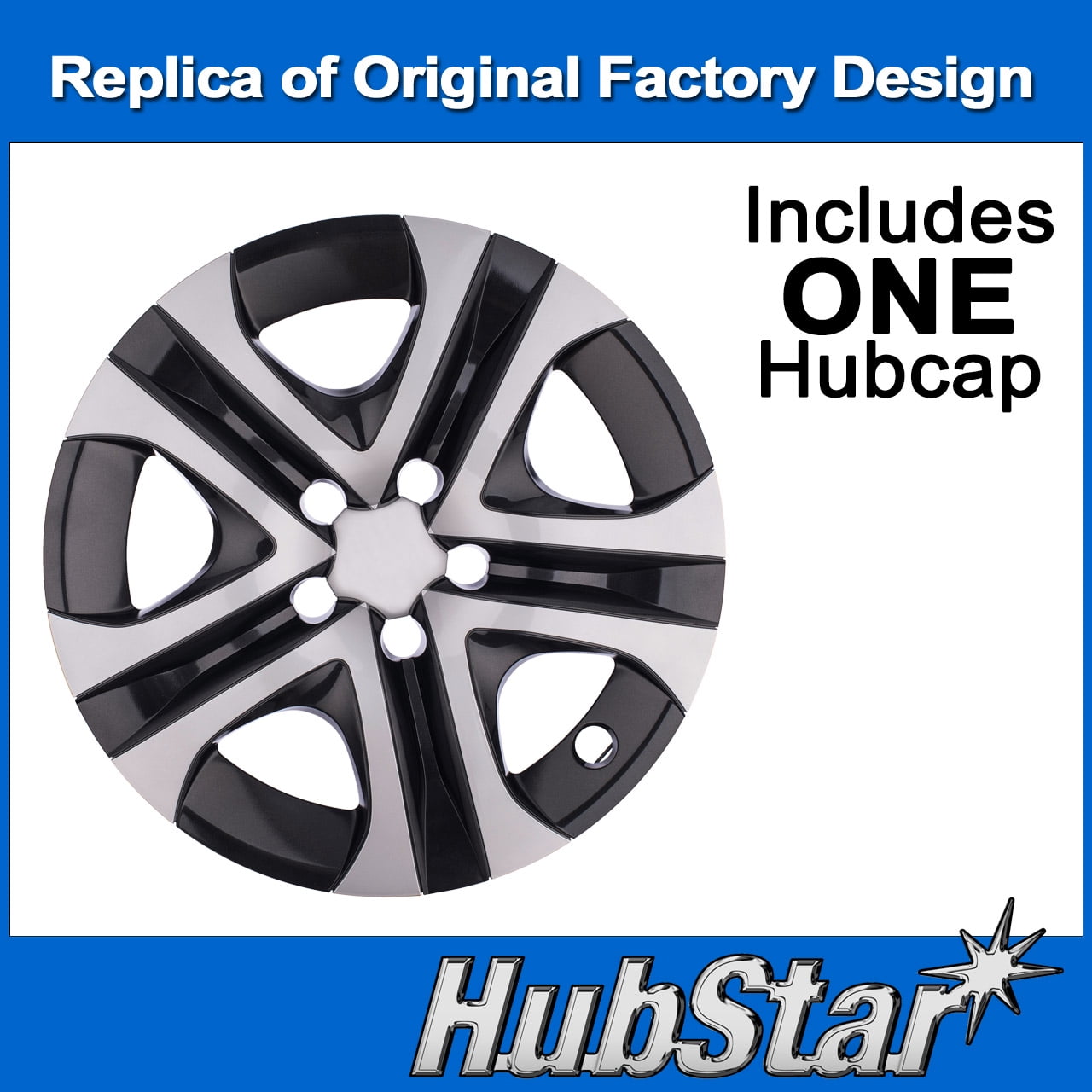 HubStar Premium Replica 17" Hubcap for Toyota Rav4 2016-2018 - Replacement (one hubcap)