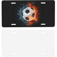 thumbnail image 4 of 3D Funny Fire Football Decorative Car Front License Plate,Vanity Tag,Metal Car Plate, Novelty License Plate for Men/Women/Boy/Girls Car 6 X 12 Inch (4 Holes), 4 of 13