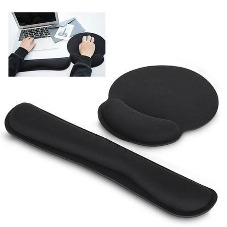 Allcaca 2-in-1 Wrist Pad For keyboard Home Office PC Keyboard Wrist Rest Pad Memory Foam Wrist Rest Pad Keyboard Mouse Support