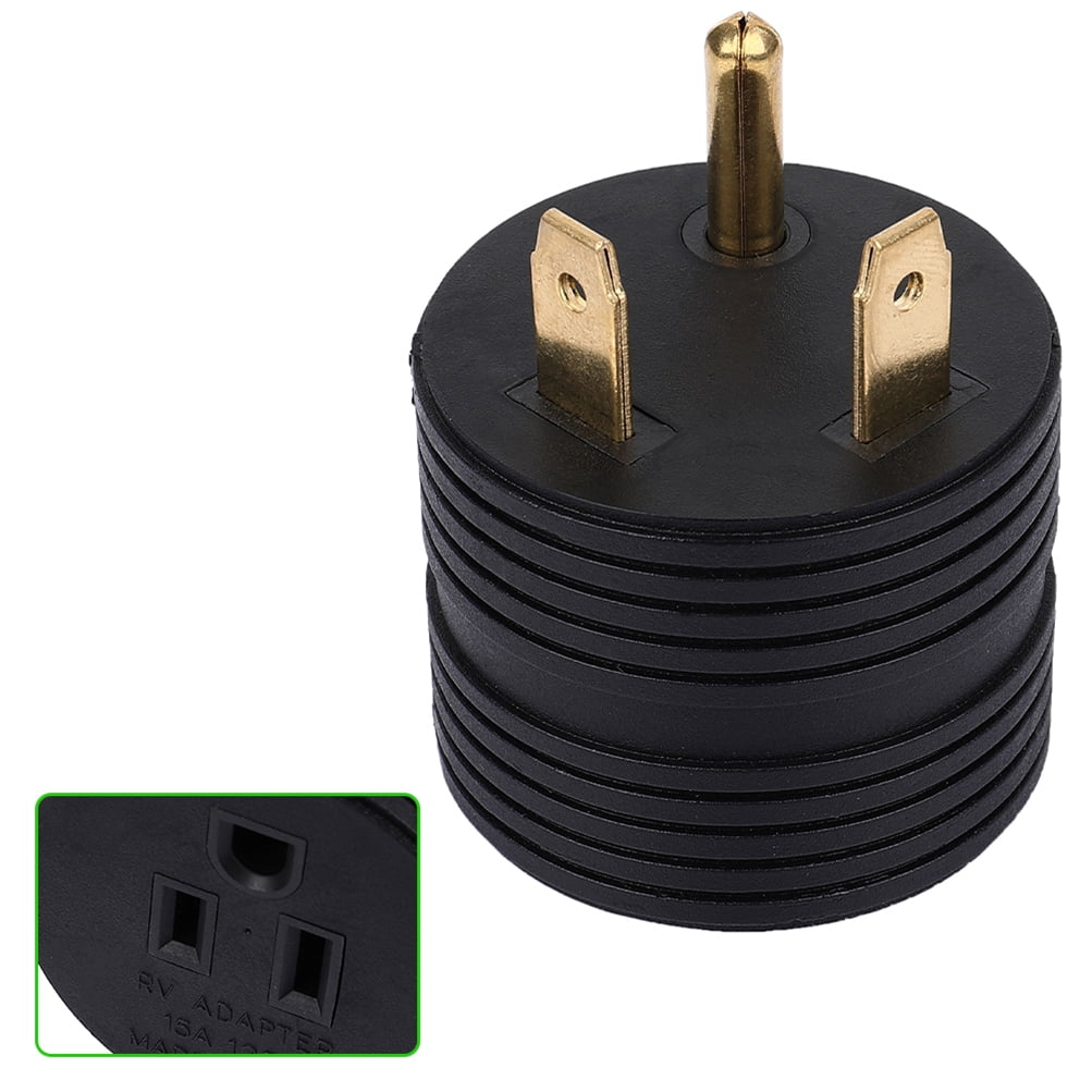 CCIYU RV Camper Trailer Power Cord Adapter Round 30AMP Male to 15AMP