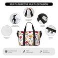 thumbnail image 3 of Sigee Tulips Flowers for Hand Travel Bag,Sports Tote Gym Bag for Men and Women, 3 of 7