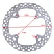 thumbnail image 2 of Repuesto de Rotor de freno trasero Yotijar de Acero 240 mm para motocicleta, 2 of 7