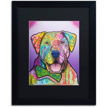 Trademark Fine Art "Charlie Brown Custom-002" Canvas Art by Dean Russo, Black Matte, Black Frame