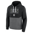 thumbnail image 2 of Men's Fanatics  Black Brooklyn Nets Successful Tri-Blend Pullover Hoodie, 2 of 3