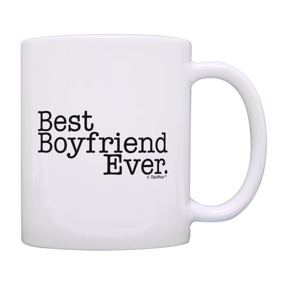 ThisWear Anniversary Mug for Boyfriend Best Boyfriend Ever Couples Mug Coffee Mug