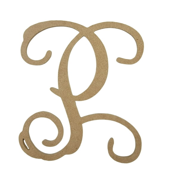 Wooden Letter Unfinished, Vine Font, Craft Cutout