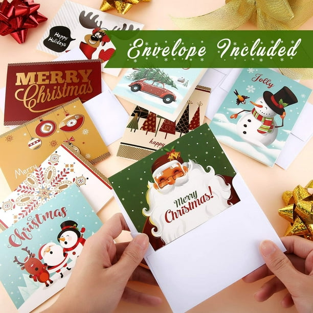 Enveloppes de Noël, Enveloppes à motifs Noël Joyeux Noël Acheter des