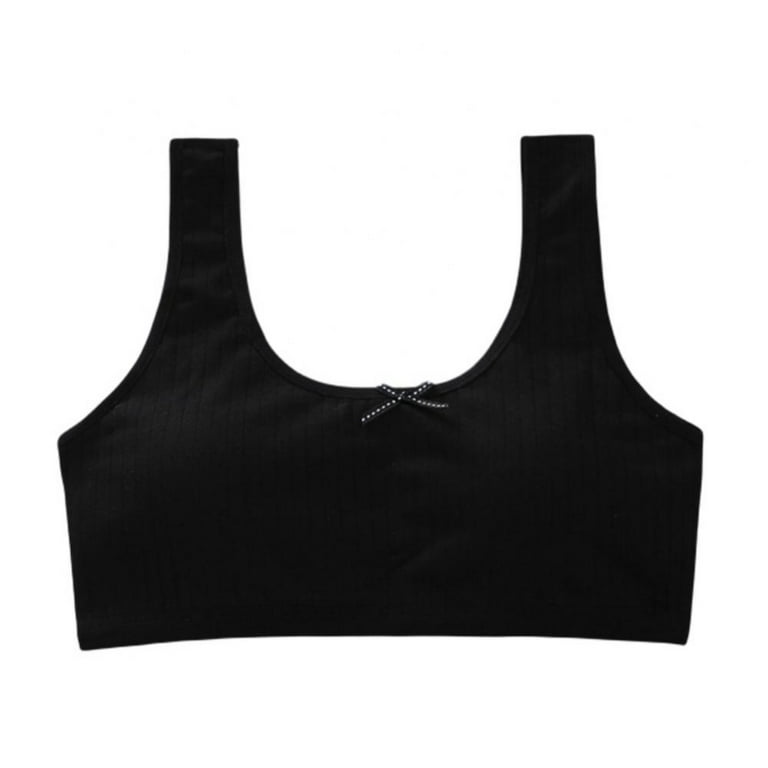 Girls Training Bra with Removable Padded for 8-10-12-14 Years Old