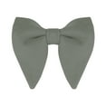 thumbnail image 1 of Pajarita Sólida Pre-Atada Allegra K Fiesta Formal Prom Terciopelo Para Hombres Gris One Size, 1 of 5