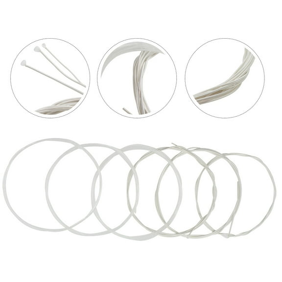 ROSENICE Guitar Strings Pack 6Pcs Nylon For Classical Guitars With Simple Appearance And Bright Tone For Musicians