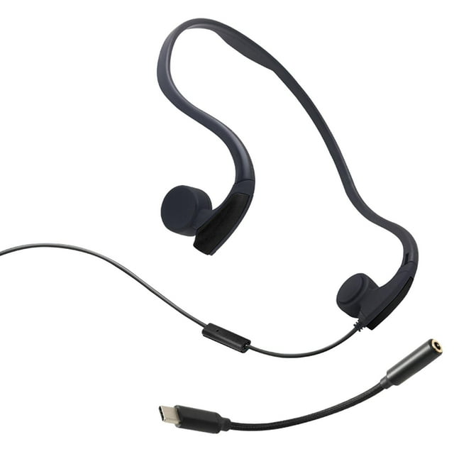 con micrófono Banda para el cuello Auricular Control de Choque Graves profundos Auricular estéreo doble liviano para ejercicio Gimnasio