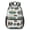 Geometric Diamond White, variant on Geometric Arrow White Pattern 17" School Backpacks for Teens,Waterproof Oxford Fabric,S-Shape Padded Straps for School,Travel,Hiking,Camping