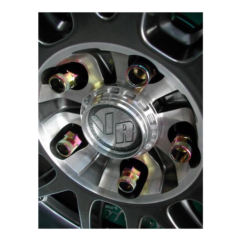 MUTEKI SR48 Series Titanium Grey 12mm x 1.5" Thread Size Open End Lug Nut with Key (Set 20)