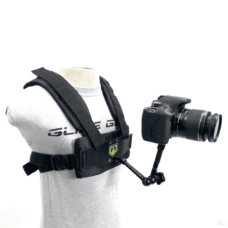 Glide Gear Medusa Adjustable Body POV Camera Accessory Harness Vest GoPro 1x 7 Mounting Arm