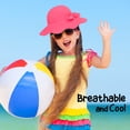 thumbnail image 5 of Protective Baby Bucket Sun Hat With UPF 50+ Protection Adjustable Infant Summer Beach Hats For Boy & Girl Breathable Toddler Swim Pool Play Sunhat With Wide Brim 0-12 Months Hot Pink XS, 48 CM, 5 of 5