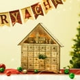 thumbnail image 2 of 15.25" Brown Unique LED Wooden Countdown Farmhouse Decor, 2 of 5