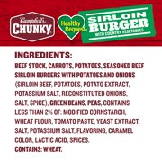 Campbell's Chunky Healthy Request Sirloin Burger With Country Vegetables Beef Soup, 18.8 oz Can