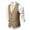 Khaki, variant on Bcfgryg Mens Fashion Stripes Retro Casual Suit Vest Men's Jacket Black L