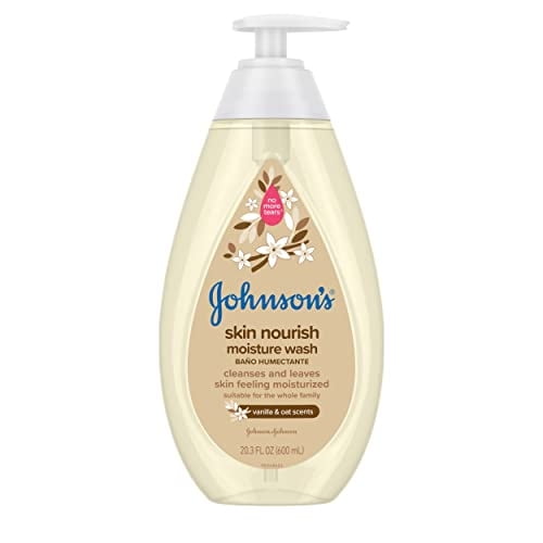 Gel de baño Johnson's Skin, hidratante nutritivo, 600 ml, para bebés