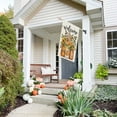 thumbnail image 3 of Fall Floral House Flag 28x40 Inch Double Sided Large Burlap Holiday Autumn Mason Jar Welcome Flag for Outside Yard Decoration CF1577-40, 3 of 6
