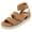 CAMEL, variant on Women's Open Toe Ankle Strap Espadrille Flatform Platform Wedge Sandals