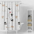 thumbnail image 2 of Plastic Shower Liner - Premium PEVA Shower Curtain Liner , Waterproof Shower Curtains for Bathroom (Little Cat, 70.8" x 70.8"), 2 of 4
