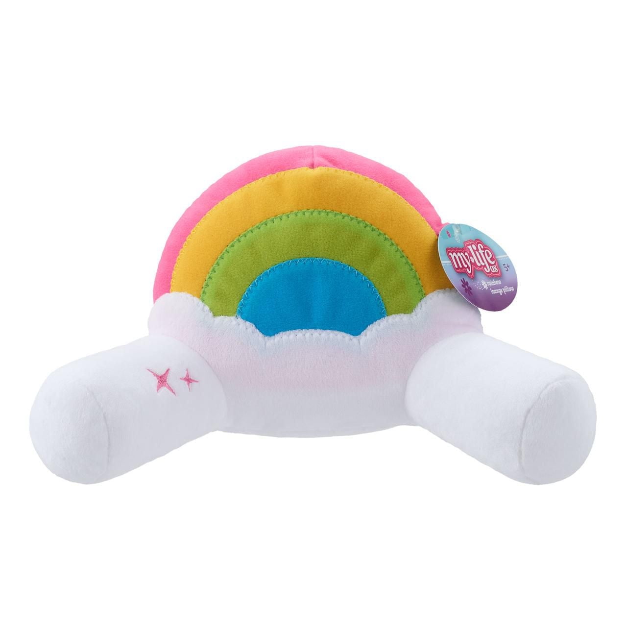 My Life As Lounge Pillow for 18 Inch Dolls, Rainbow