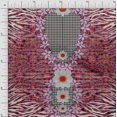 thumbnail image 1 of Soimoi Velvet Fabric Geometric Check,Lily & Panel Print Fabric by Yard 58 Inch Wide, 1 of 3