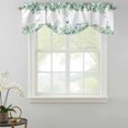 thumbnail image 2 of Spring Green Leaf Tie Up Valance for Windows, Eucalyptus Leaves Adjustable Rod Pocket Tie Up Valance Curtains Window Treatment for Kitchen Bathroom Bedroom 60 X 18 Inch, 2 of 9