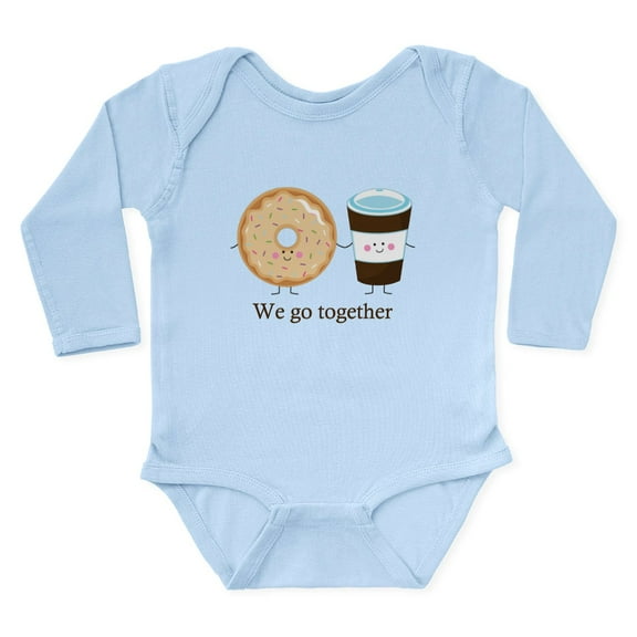 CafePress - We Go Together Like Coffee And Donuts Body Suit - Long Sleeve Cotton Baby Bodysuit