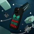 thumbnail image 3 of DistinctInk MagSafe Tough Case for Apple iPhone 15 Pro (6.1" Screen) - Kinda Wanna Look Good in Bikini Want Whole Pizza - Wireless Charging Compatible, 3 of 6