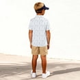thumbnail image 5 of WhouRiu Boys Short Sleeve Polo Shirt Back To School Casual Cartoon Graphic Tennis Collar Shirts Kids Comfortable Soft Daily Polos,3-4 Years, 5 of 5