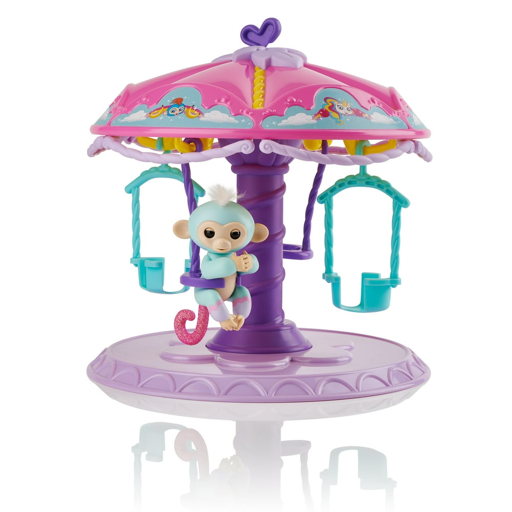 Fingerlings Playset TwirlaWhirl Carousel with 1 Fingerlings Baby