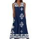 thumbnail image 2 of TaTaai Womens V Neck Sleeveless Strap Summer Dress Loose Fit Casual Maxi Beach Sundress Bohemian Vacation Long Dress Gift, 2 of 5