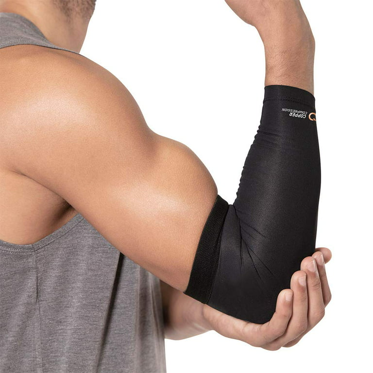 Copper Compression Elbow Brace and Tennis Elbow Sleeve for Women and Men 