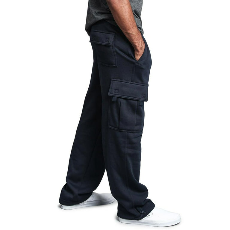 G-Style USA Men's Heavyweight Fleece Lounge Cargo Sweatpants, Up to 6XL