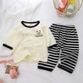 thumbnail image 2 of Ulanda Girls Pajamas Kids Cotton Pajama Sets 2-Piece Long Sleeve Pjs Comfy Girls Sleepwear for 4-12 Years (Black, 1-2 Years), 2 of 3