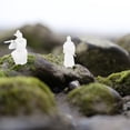 thumbnail image 4 of Clispeed Resin Ancient Chinese Warrior Figurine White Micro Landscape Home Decor 2Pcs, 4 of 8