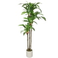 thumbnail image 1 of HOMCOM 5FT Artificial Dracaena Tree, Lifelike Fake Plant for Home Decor, 1 of 10