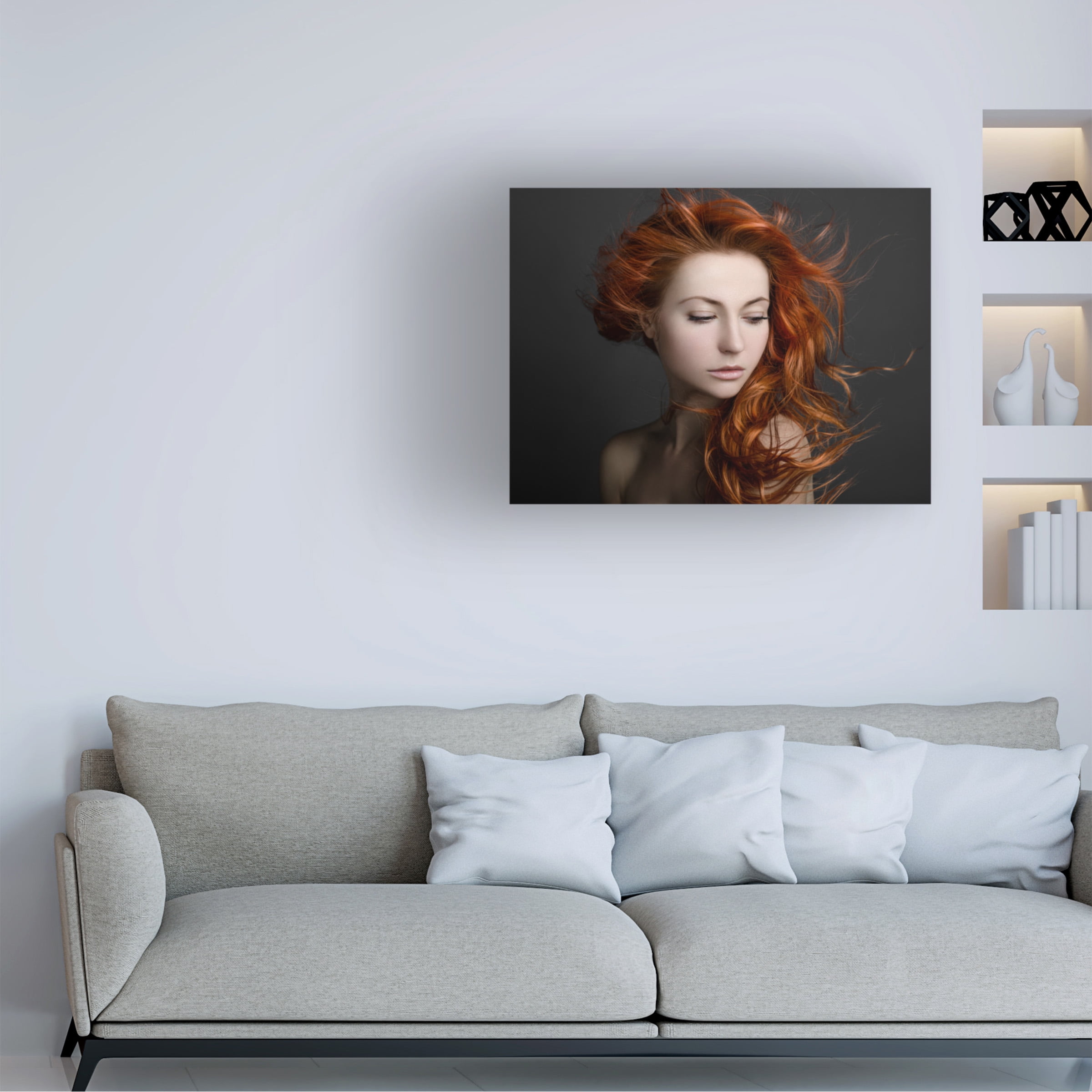 Alex Malikov 'Red Hair' Canvas Art