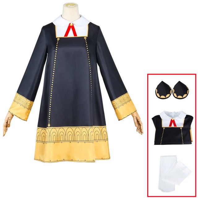 Anime SPY X FAMILY Anya Forger Cosplay disfraz vestido uniforme calcetín Halloween carnaval fiesta Aldult niños ropa XXXL Gao Jinjia LED