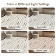 thumbnail image 7 of ODIKA 4'x6' Gray Ivory Geometric Design Washable Area Rug Modern Abstract Lines with Stone Accents for Dorm Room, Small Living Stain Resistant Low Profile, Easy Care, 7 of 7