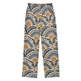 thumbnail image 2 of FORMRS Kids Pajama Pants with Pockets Size 11-12Y Boys Lounge Sleep Bottoms, Orange Art Pattern, 2 of 8