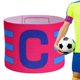 thumbnail image 3 of Brazalete de capitán de fútbol, brazalete de capitán deportivo de fútbol, bandas ajustables para jugadores, accesorios elásticos para juegos de fútbol para adultos, 3 of 5