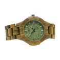thumbnail image 4 of Angie Wood Creations Laser Engraved Green Sandalwood Men’s Watch, 4 of 7