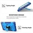 thumbnail image 2 of Shockproof Case for Samsung Tab A7 Lite 8.7 T220 T225, Military Grade Protection Rotating Stand Hand Strap Shoulder Strap Kids Friendly Bumper Rugged Case for Galaxy Tab A7 Lite 8.7",Blue, 2 of 8