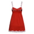 thumbnail image 5 of GORHGORH Womens Lingerie Sleepwear Gown Silky Satin Sexy Lace Chemise Nightie Dress, 5 of 5