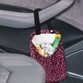 thumbnail image 3 of Yuyamidu Pink Leopard Print Car Garbage Bag Collapsible Car Trash Bag Portable Car Storage Package Bags Auto Decor Accessories Waterproof Car Trash Can, 3 of 7