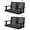 Black, variant on SERWALL HDPE 4-ft Outdoor Porch Swing, Patio Porch Swing with Cup Holders, 660LBS Weight Capacity for Patio, Garden, Blue