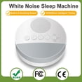 thumbnail image 1 of Máquina de dormir de ruido blanco para bebés, 6 sonidos relajantes incorporados, luz de respiración suave, apagado automático, reproductor de sonido de la máquina de dormir, 1 of 5